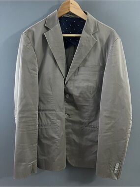 Primo Emporio Navy and Light Gray Lined Blazer
